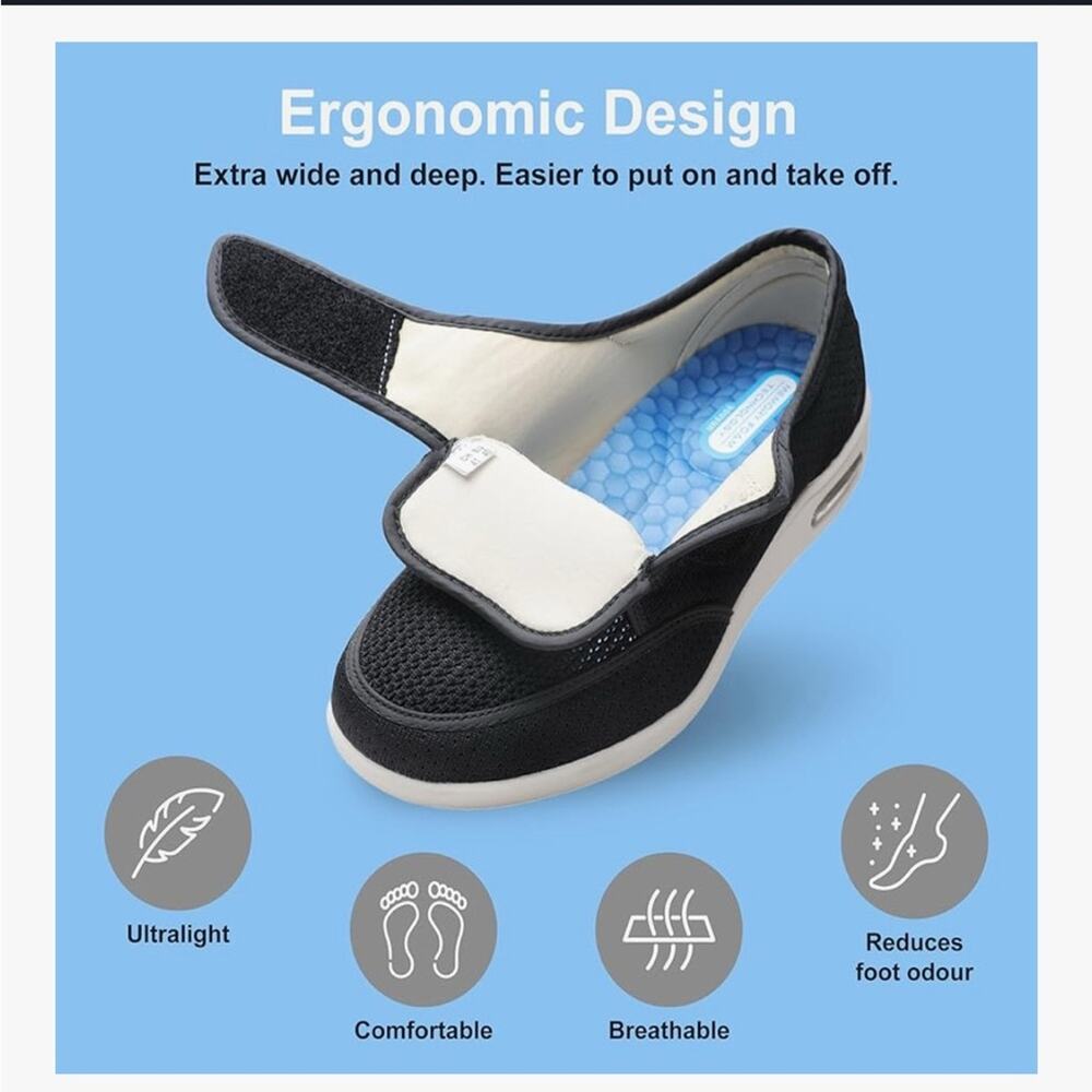 Youyun Shoes Adj Closure Breathable Lightweight Non Slip Air Cushion Sneaker - Picture 8 of 8